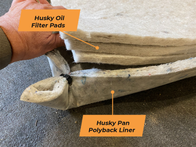 Super Husky Polyback Pan Replacement Liner & Pads