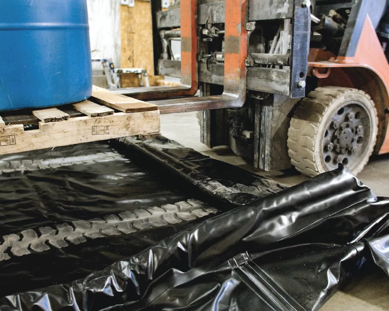 Remote Site Monitoring with Self-Rising Berms