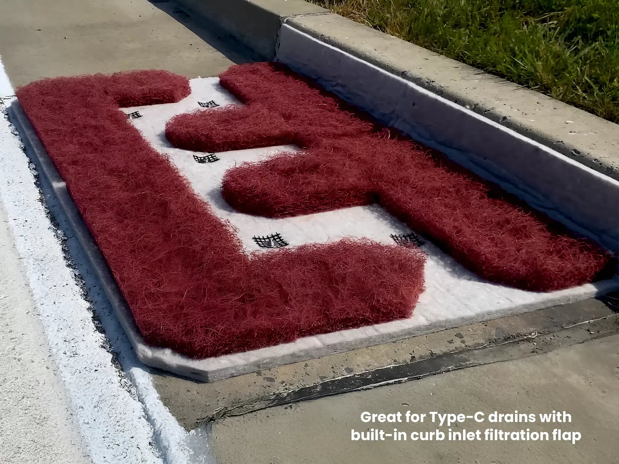 Grizzly Storm Drain Filter Mat - Great for Type-C drains