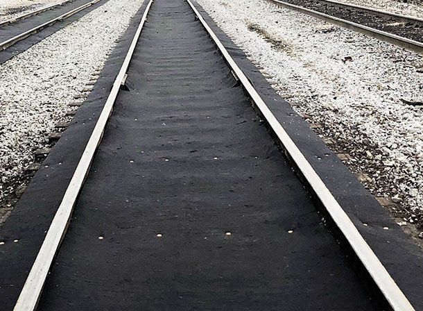 Spilltration Railroad Track Mat oil spill absorbent