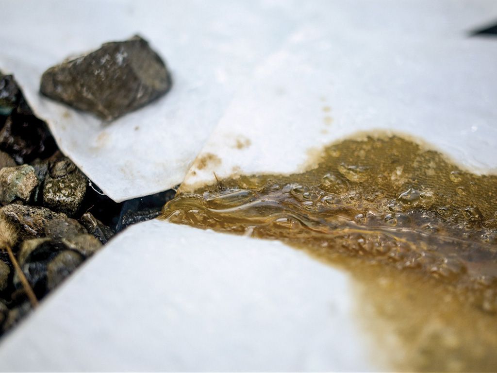 white spill sheet for substation oil leaks