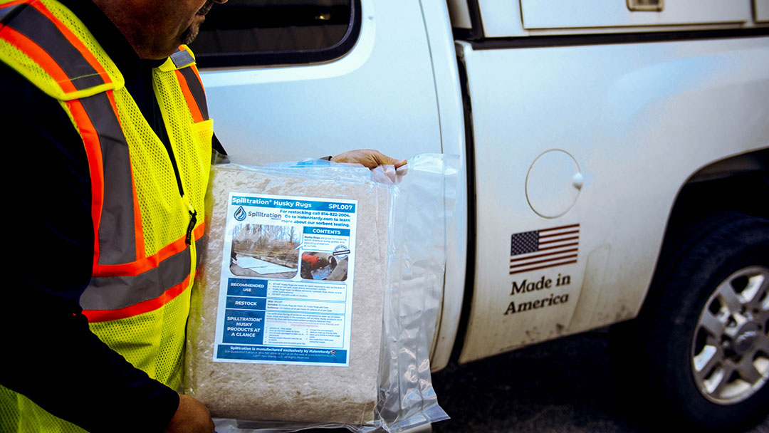 husky rug for Hydraulic Oil Cleanup