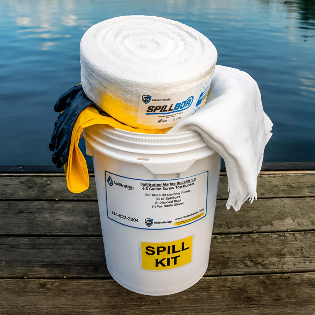 Spilltration® Marine Spill Kit in 6.5 Gallon Bucket: SPL059