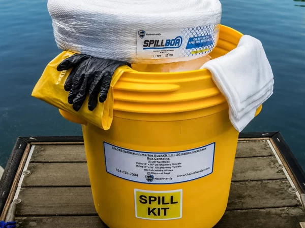 Spilltration® Marine BuckKit Spill Kit in 20 Gallon Overpack: SPL089