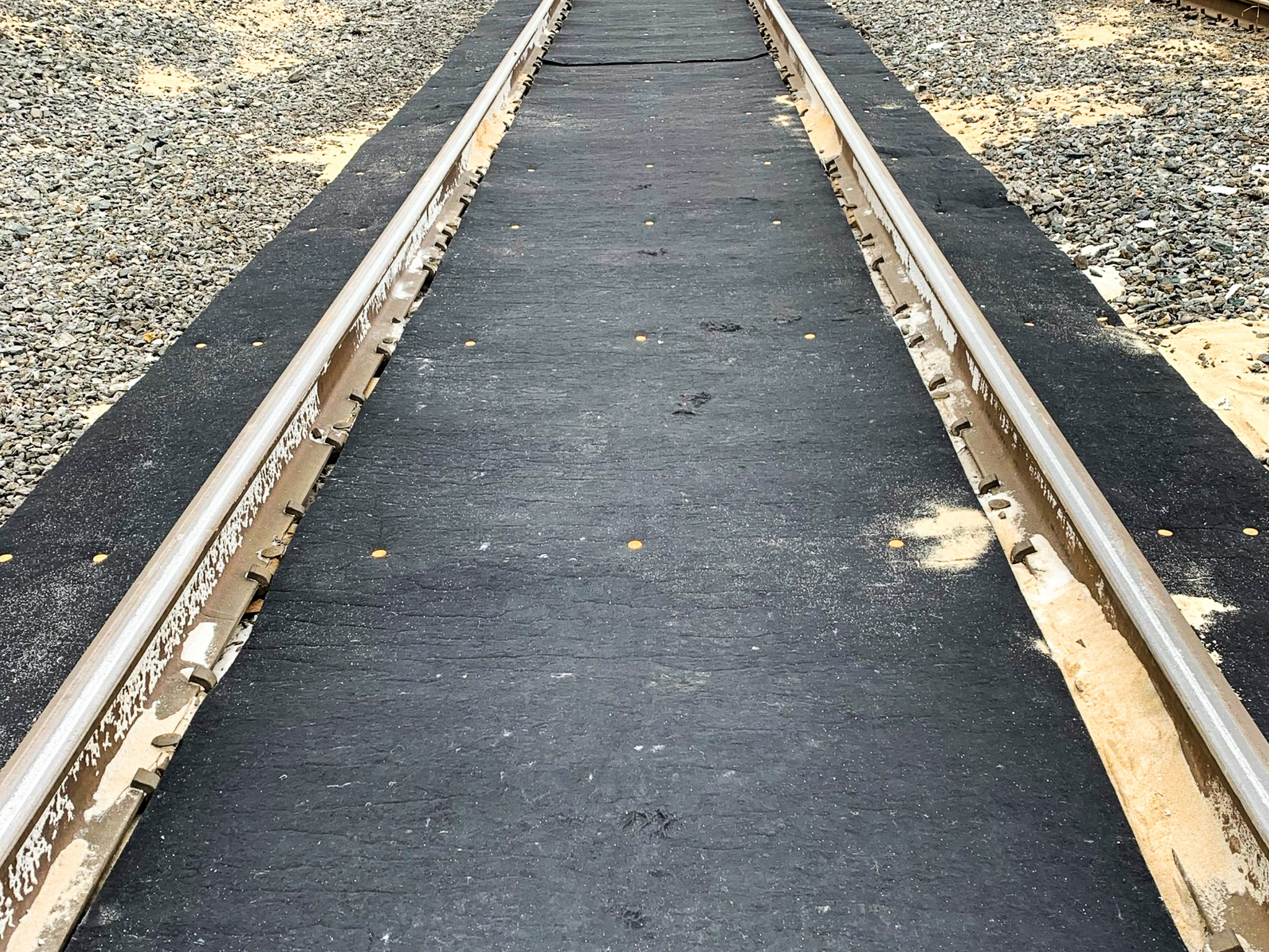 Railroad Track Absorbent Mat - Spilltration® Railway Absorbent Products