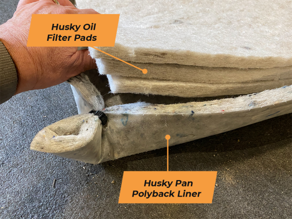 Super Husky PolyBack Pan Replacement Liner & Pads