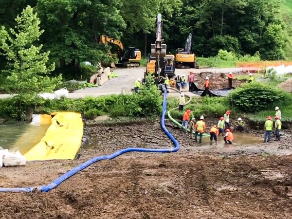 Instant Coffer Dam Pipeline Crossing