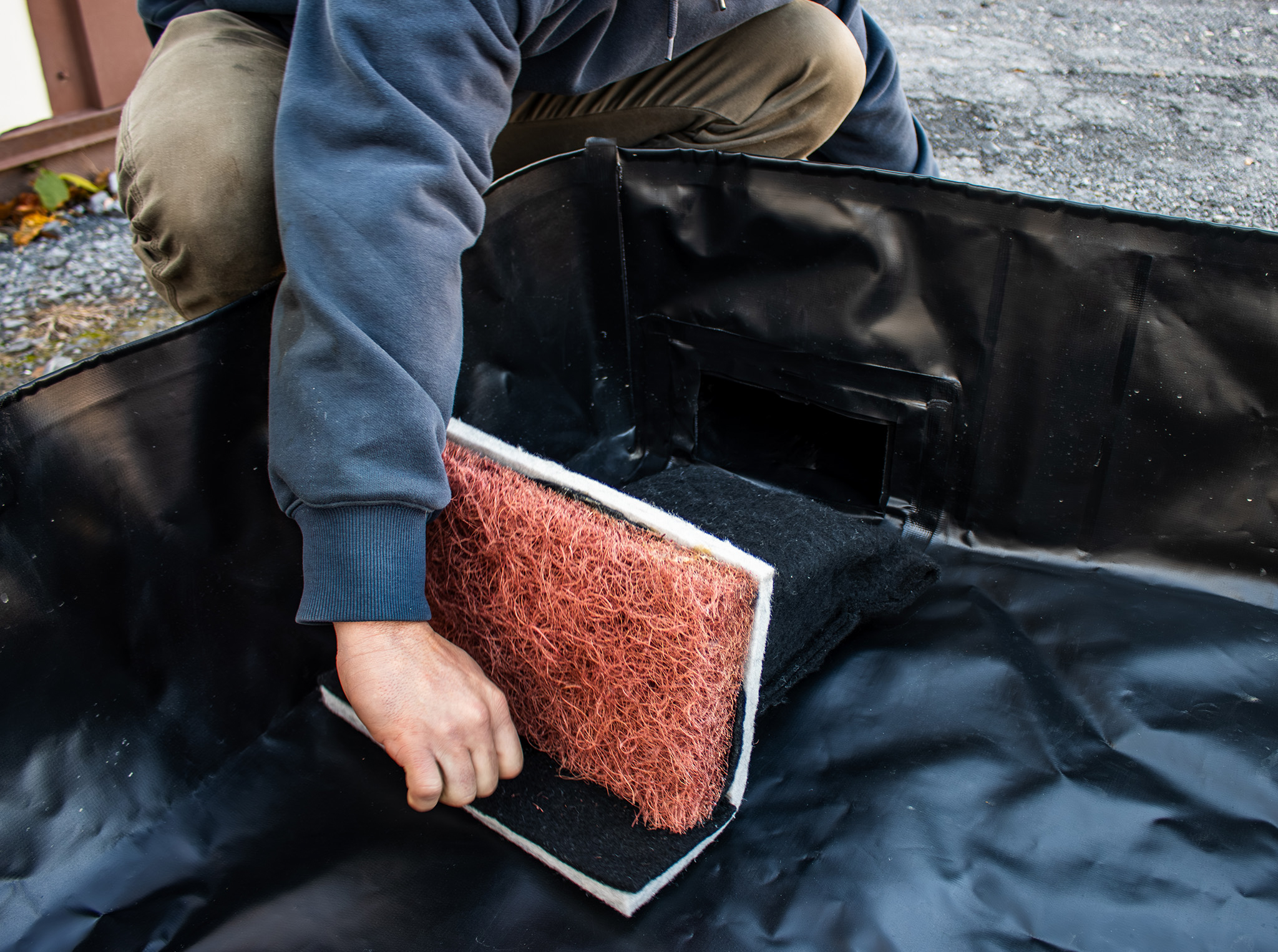 one piece berm filter