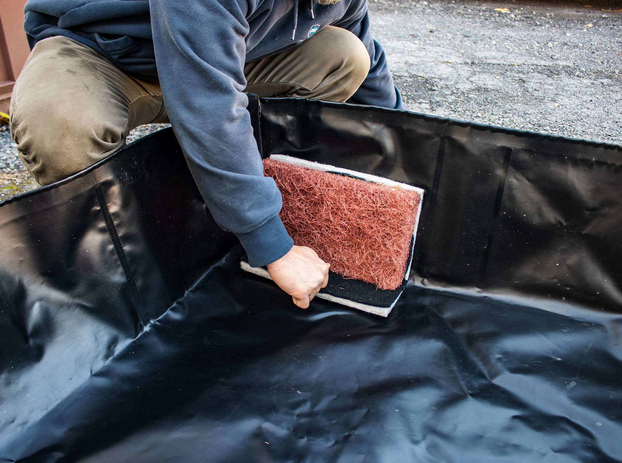 Spill Containment Berm Filter