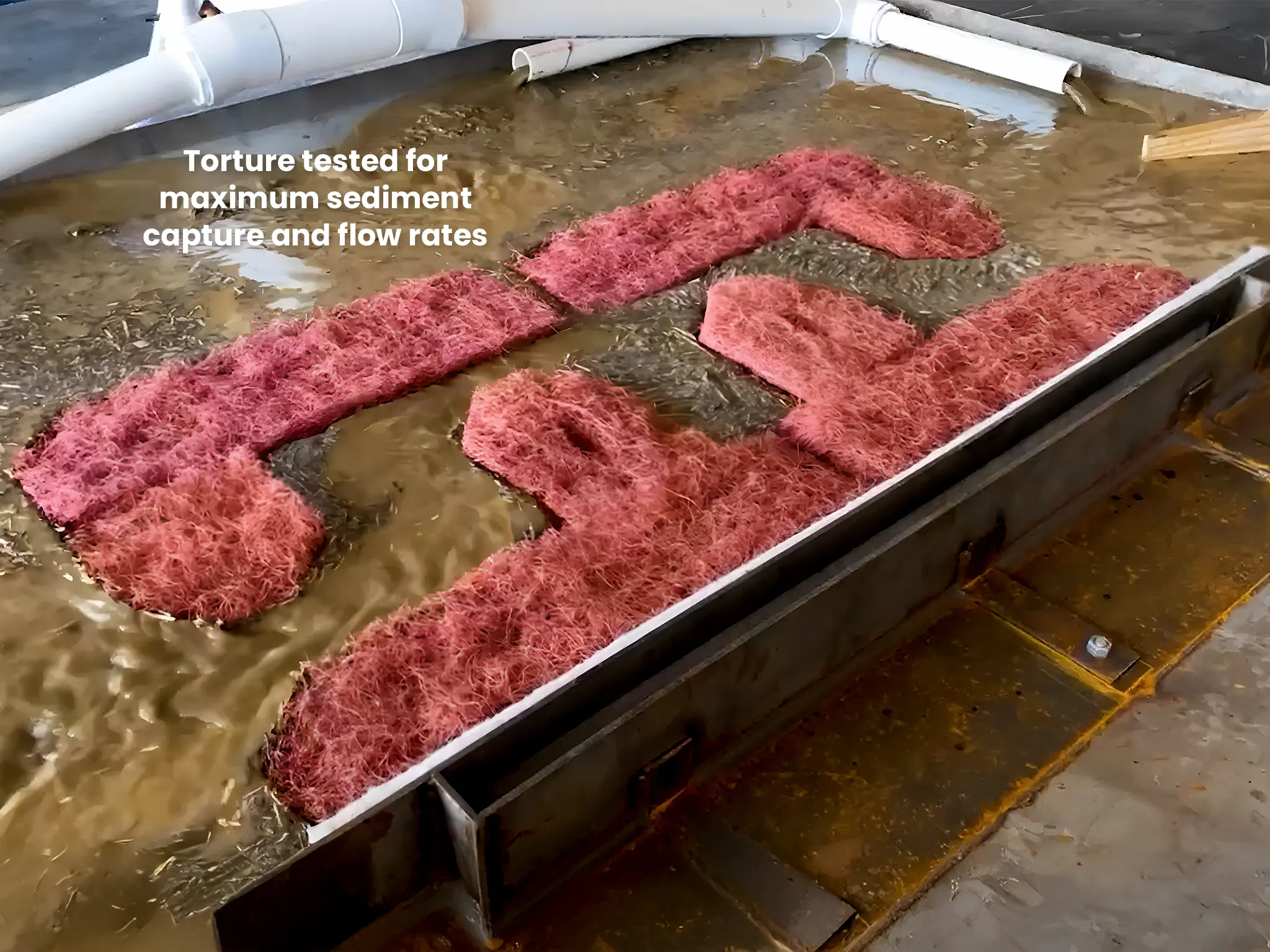 Grizzly Storm Drain Filter Mat Maximum Flow Rate and Sediment Capture