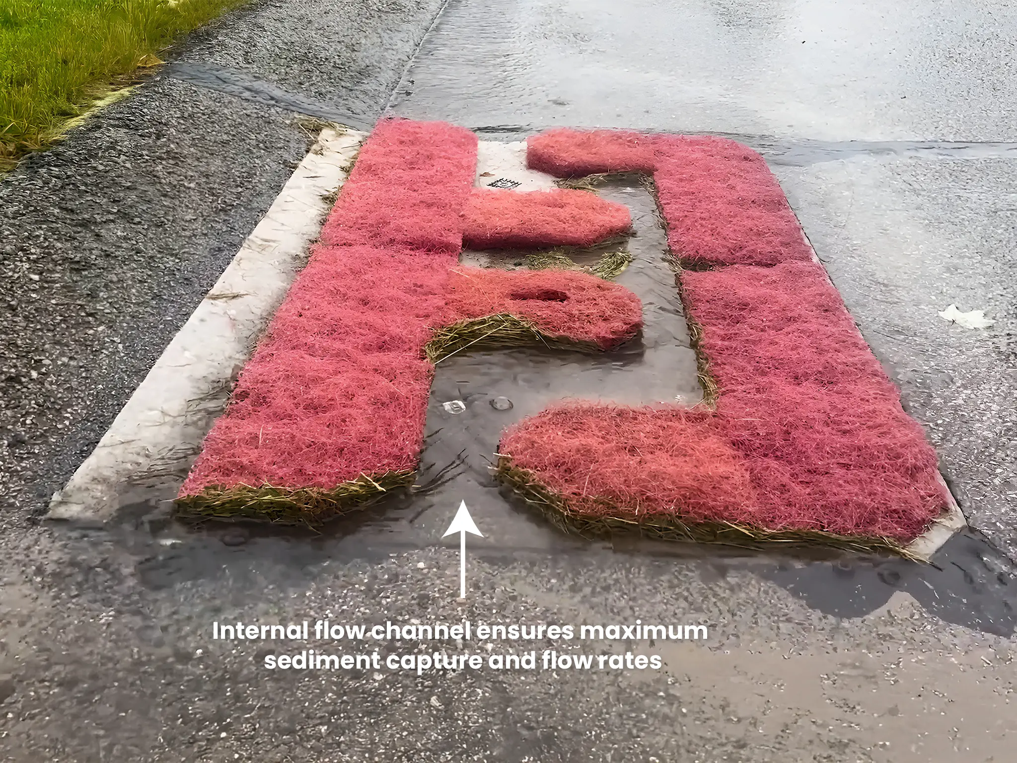 Grizzly Storm Drain Filter Mat Internal Channels for High Flow Rates