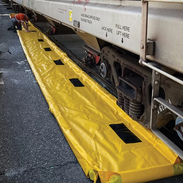 HardyBerm Railroad Plastic Pellet Portable Containment Berm
