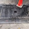 construction sediment captured by HuskyGuard Drain Protector