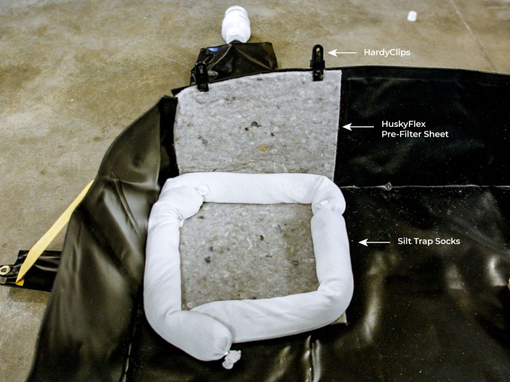 Portable Containment Filtration System Filters Silt, Sediment & Debris