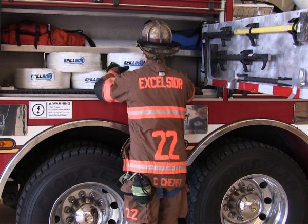 SpillBoa inside Fire Truck