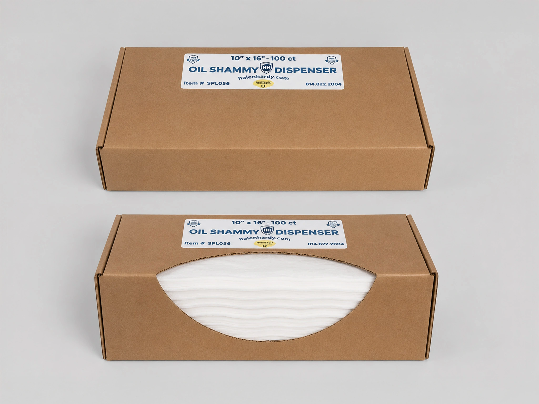 Spilltration® Oil Shammy Towel in Dispenser Box Packaging