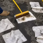 shammy oil towels for pavement cleanup