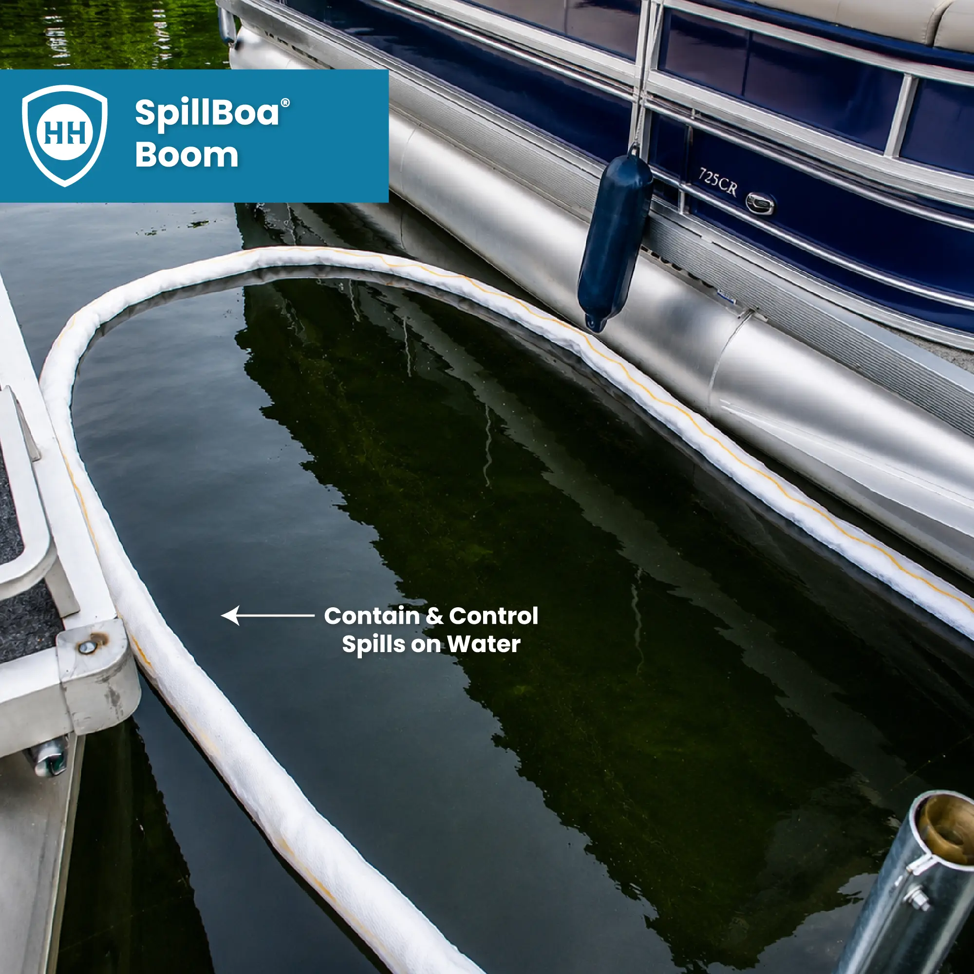 contain and control spills on water with spillboa oil absorbent boom