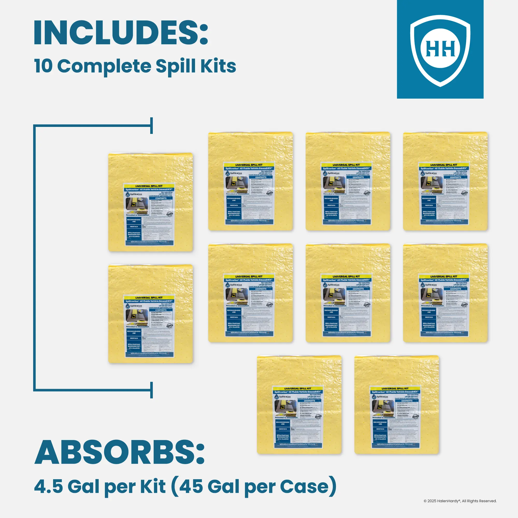 Spilltration Universal Spill Kit 10 per case