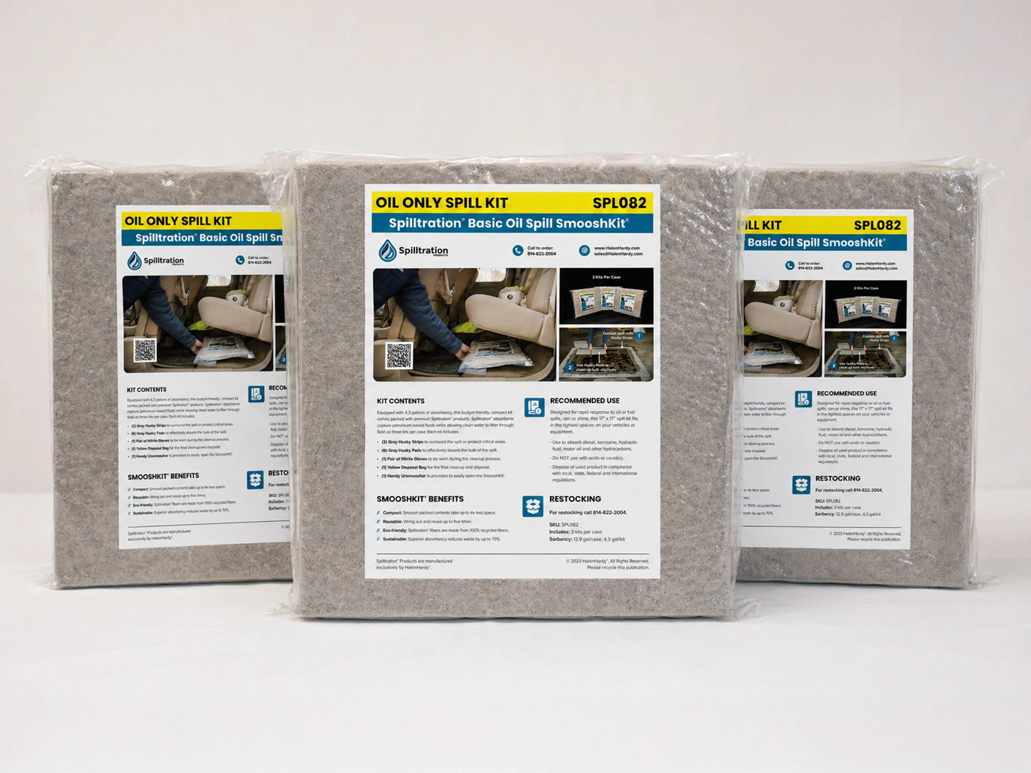 spl082 basic spill include 3 complete kits per case
