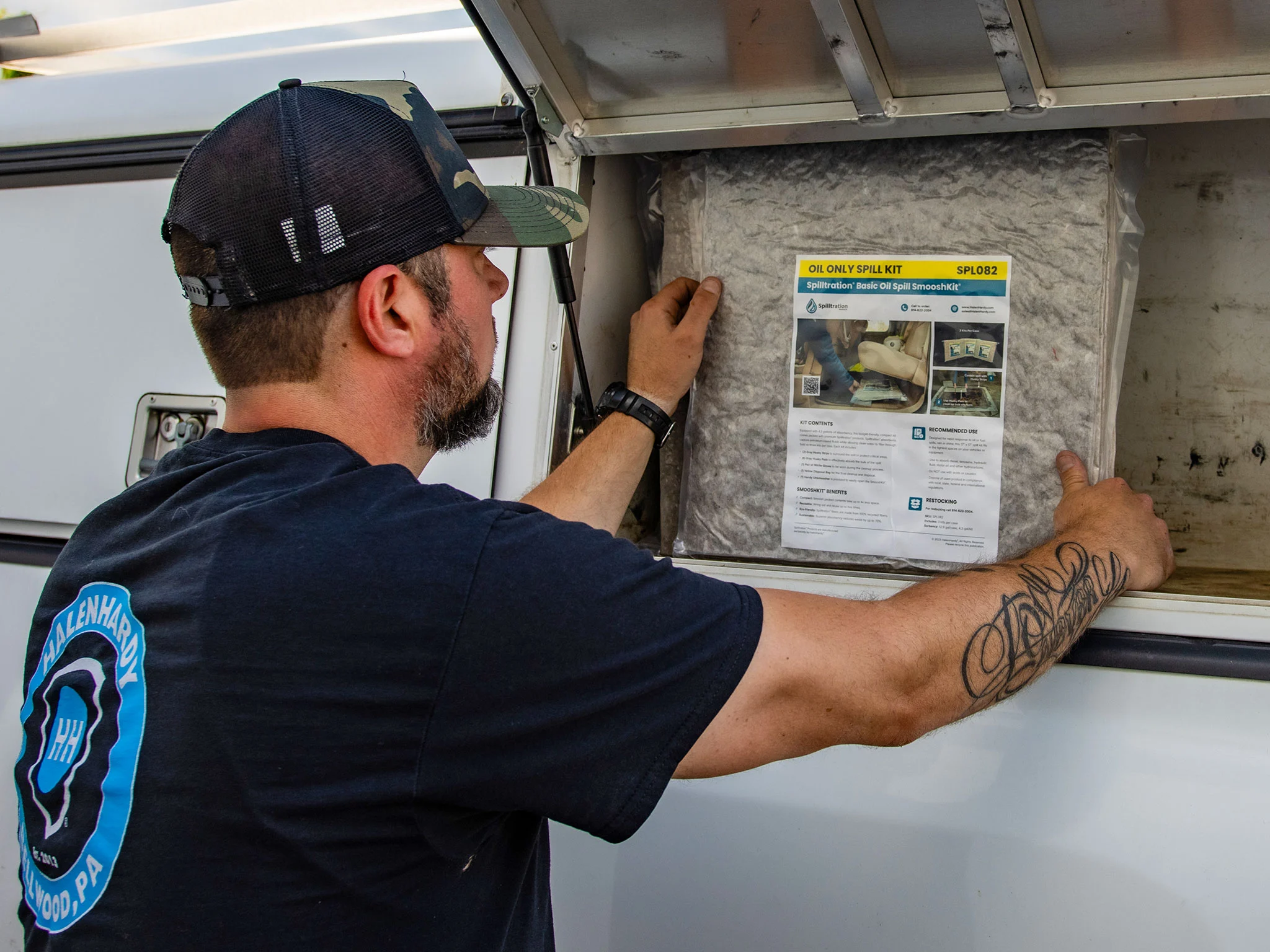 spl082 smooshed spill kit for fleet vehicles