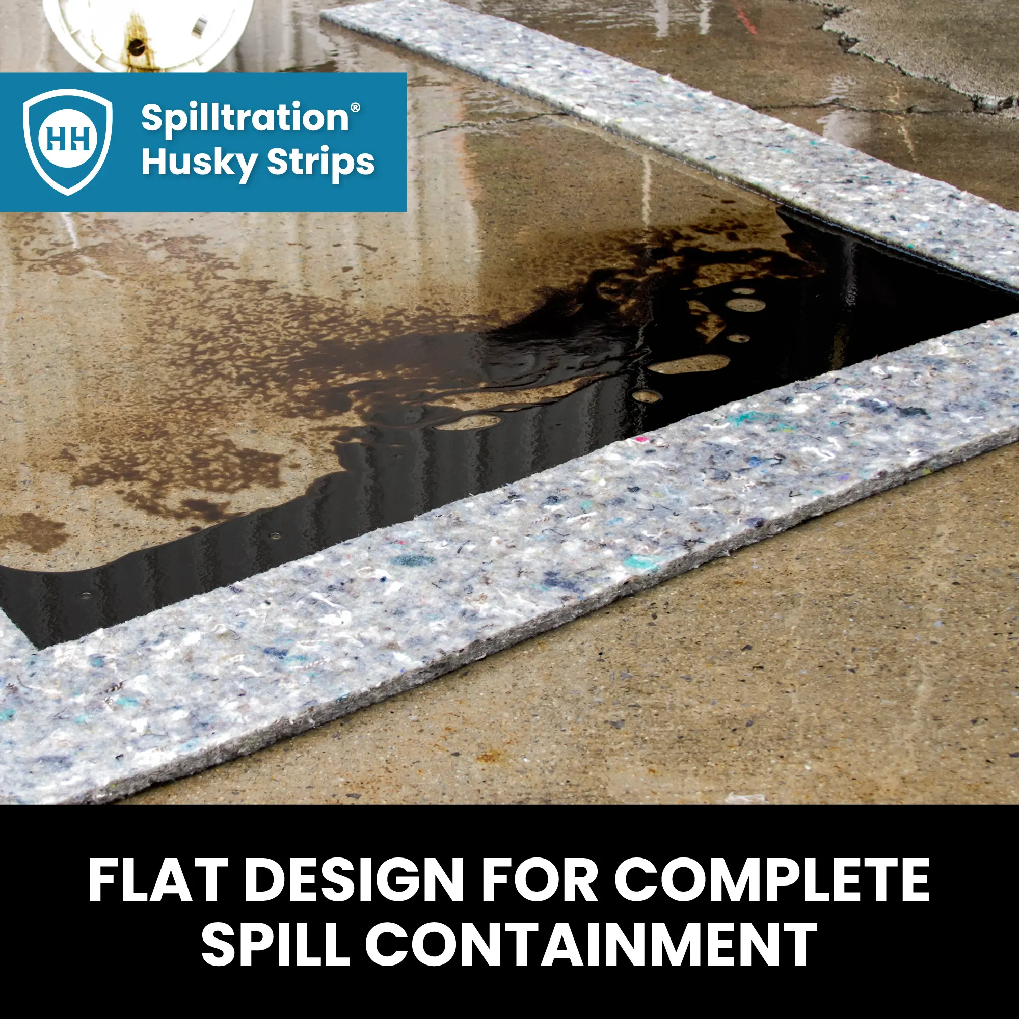 husky strips to contain spills